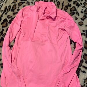 neon pink fitted athletic jacket